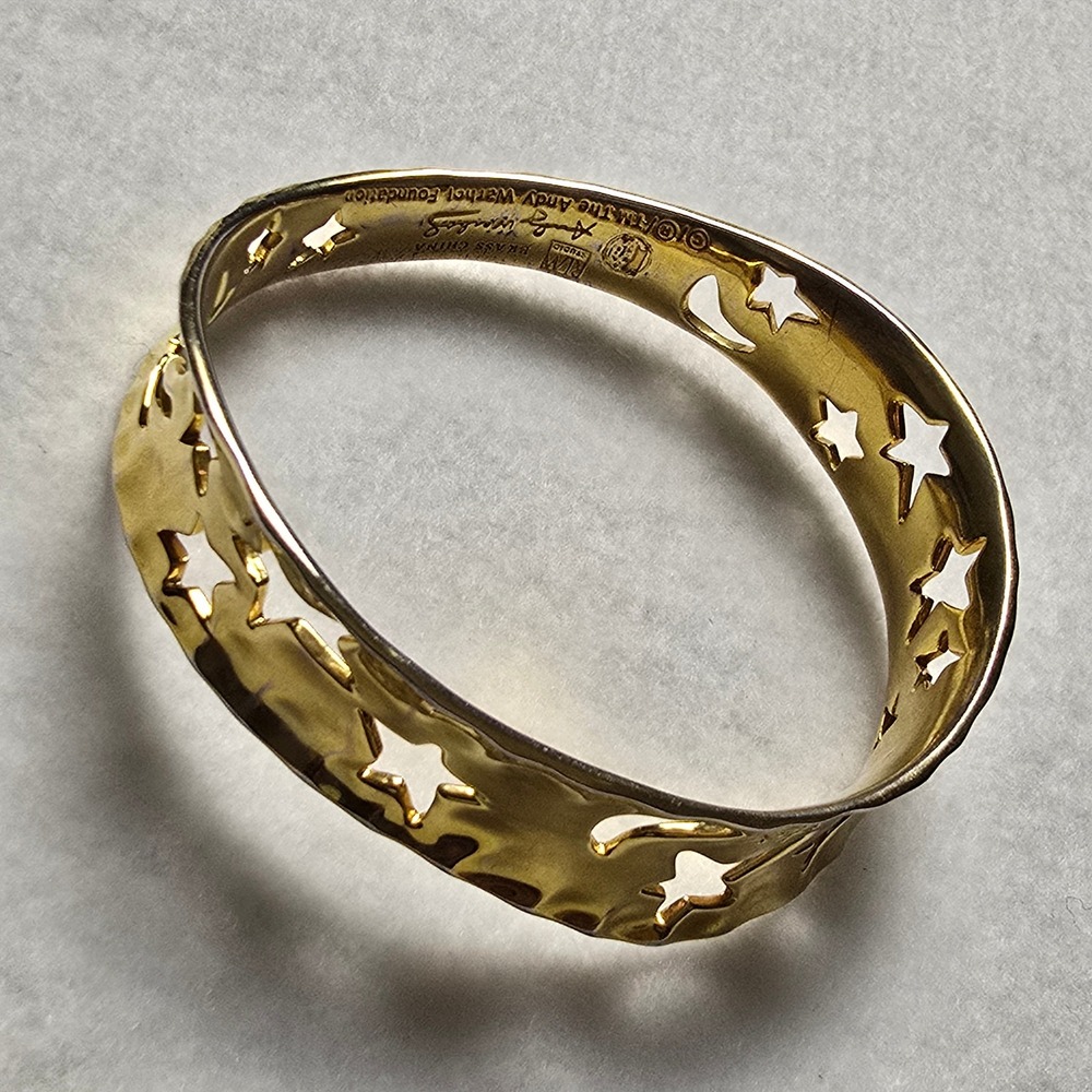 Andy Warhol RLM Bracelet So Many Stars Robert Lee Morris Gold Tone Celestial - Picture 5 of 16